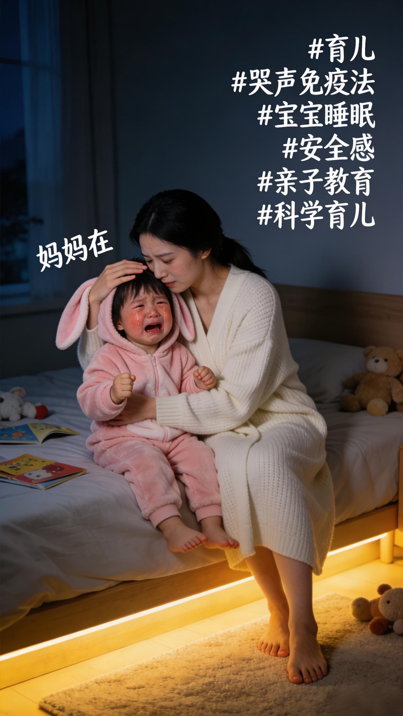 别让孩子哭着睡着！夜里那几分钟的‘坚持’，可能要用他一生去治愈凌晨三点，孩子