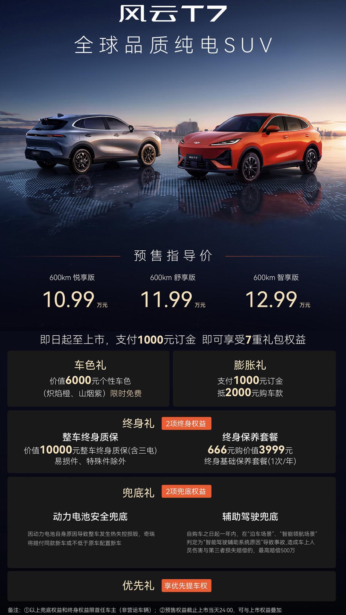 600KM悦享版预售价：10.99万元；基础配置：65.05kWh犀牛电池/