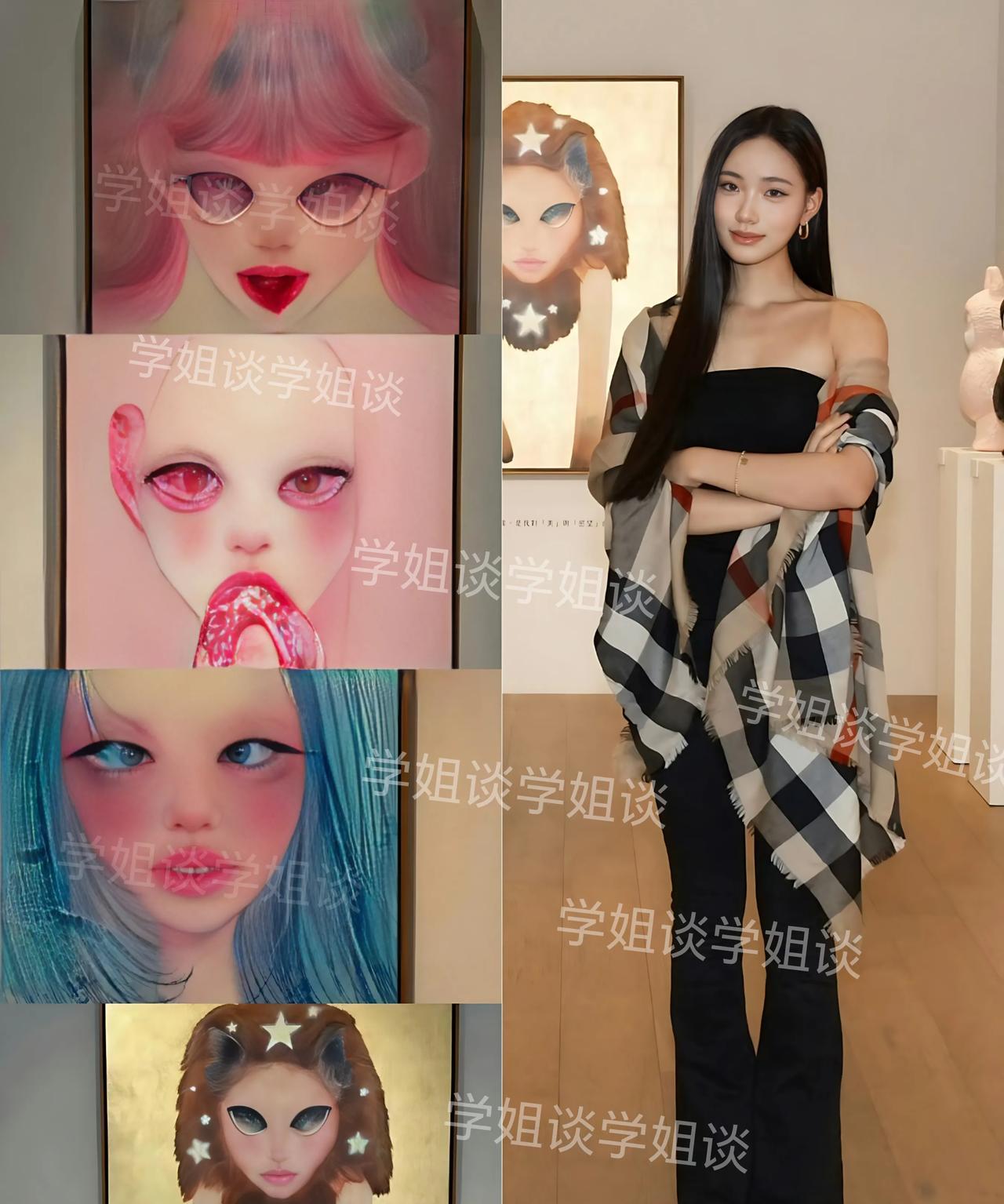 看了小S二女儿许韶恩的画，突然觉得李湘女儿王诗龄的画很不错因为许韶恩的画，让我