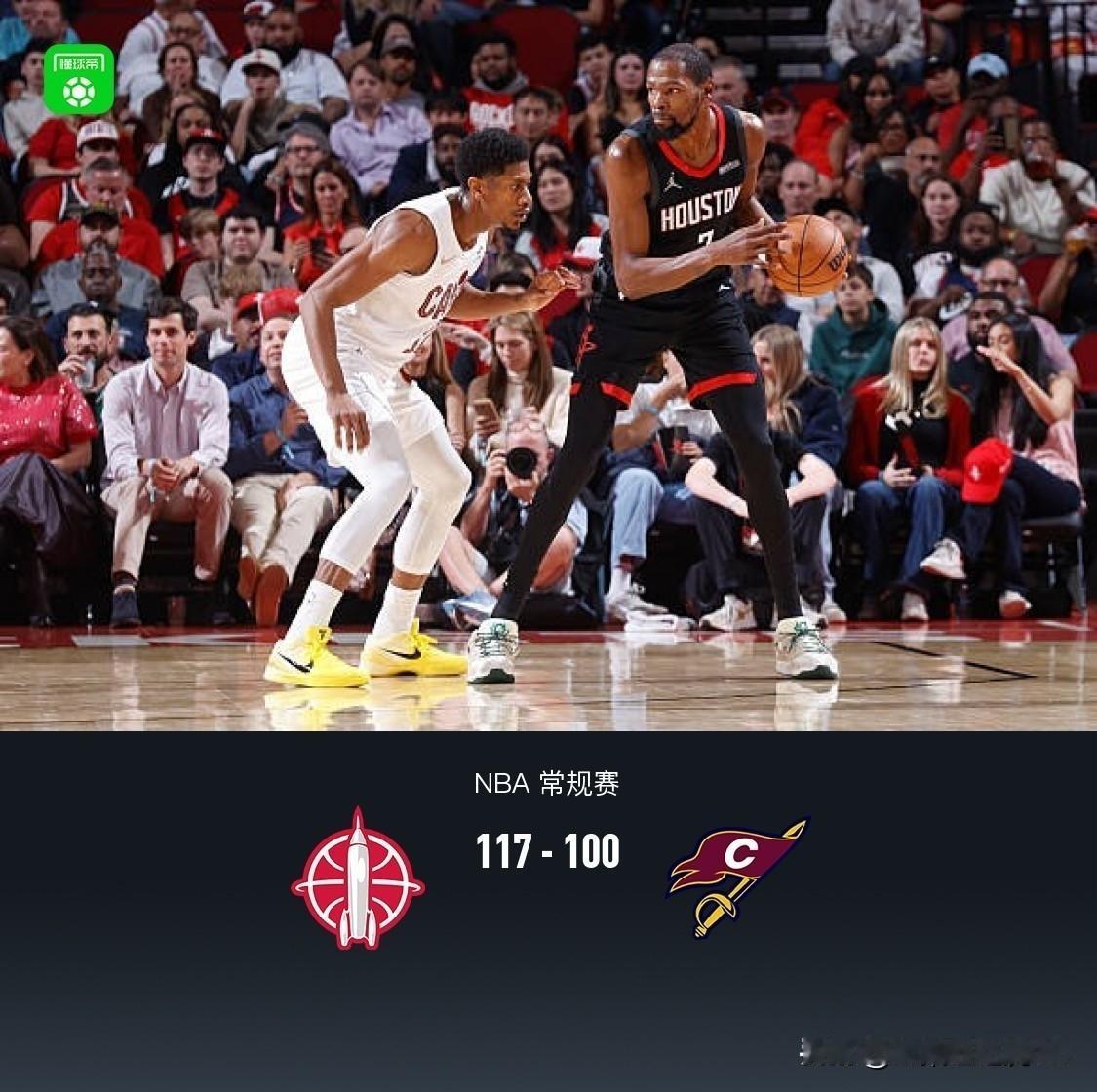 NBA🏀，火箭117-100大胜骑士，基本坐实了2大不可否认的事实：1、申精