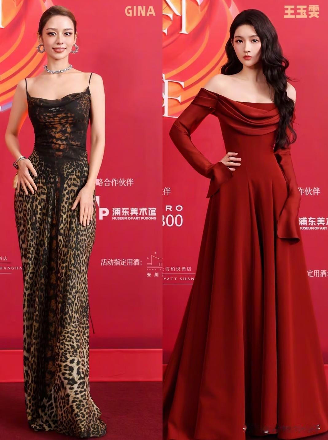 左边是吉娜•爱丽丝，1994年出生于德国，德韩混血，身高167cm。右边是王玉