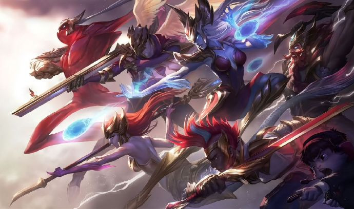 感受一下五冠王的压迫感，盘点T1历届冠军皮肤原画预览，哪一年的皮肤最有压迫感？个