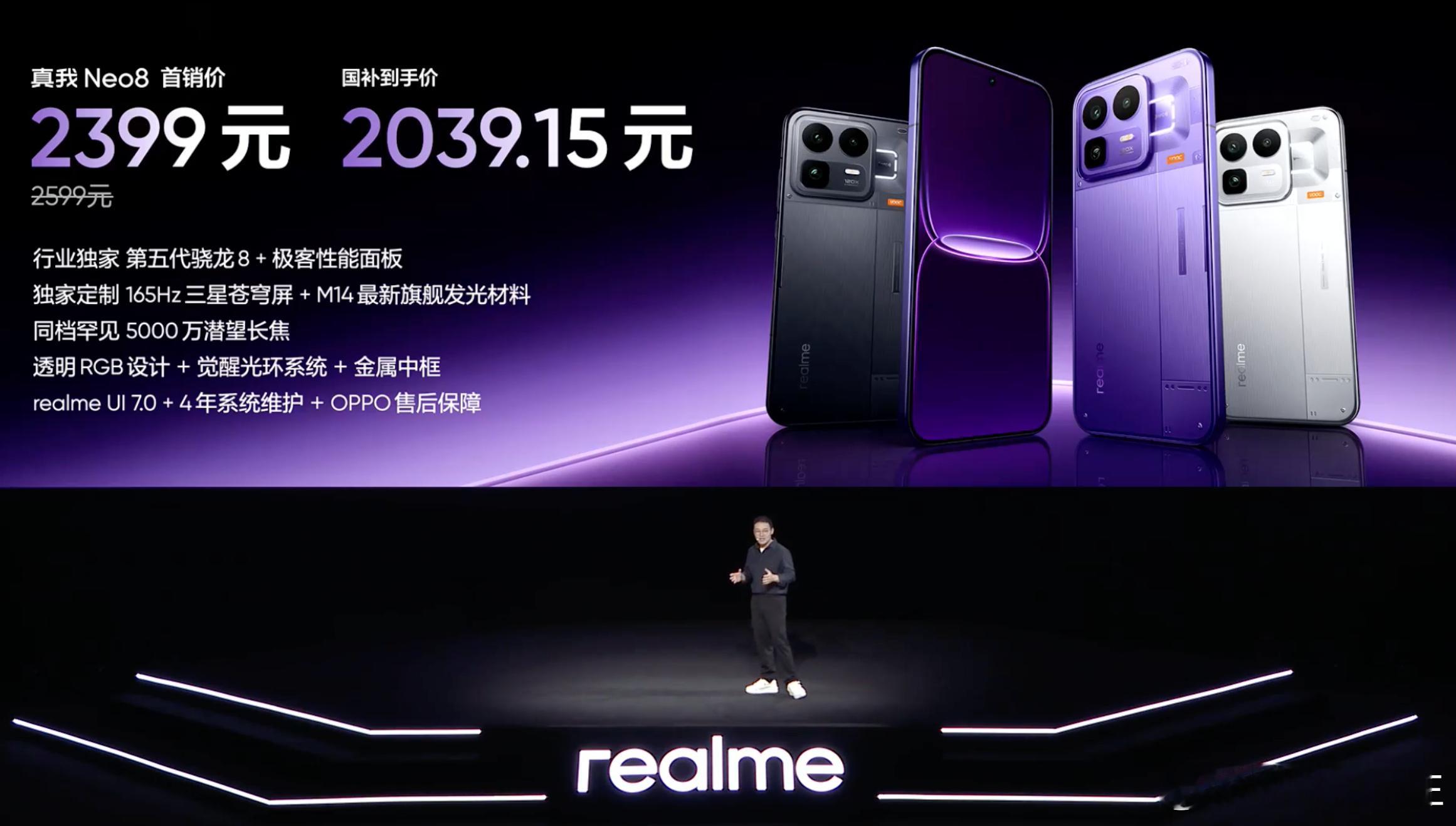 国补后最低2039.15？？这价格真的很香很香了！！！！真我Neo8