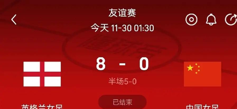 看了女足的溃败，不是0：8的大比分的数据让人难以接受，而是女足姑娘们在场上拼劲全
