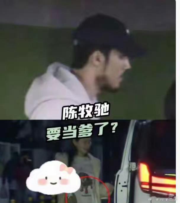 陈牧驰陪陈冰去医院产检哇噻。。。