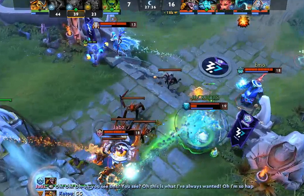 ESLOne伯明翰站东南亚预选败者组，Emo大鞋蓝猫率队轻松战胜Ivory拿下