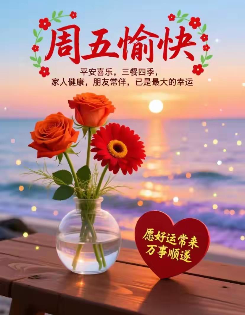 早安☀️新的一天如约而至，迎着温柔晨光，开启美好的日常。一路走来，满心欢喜，也格