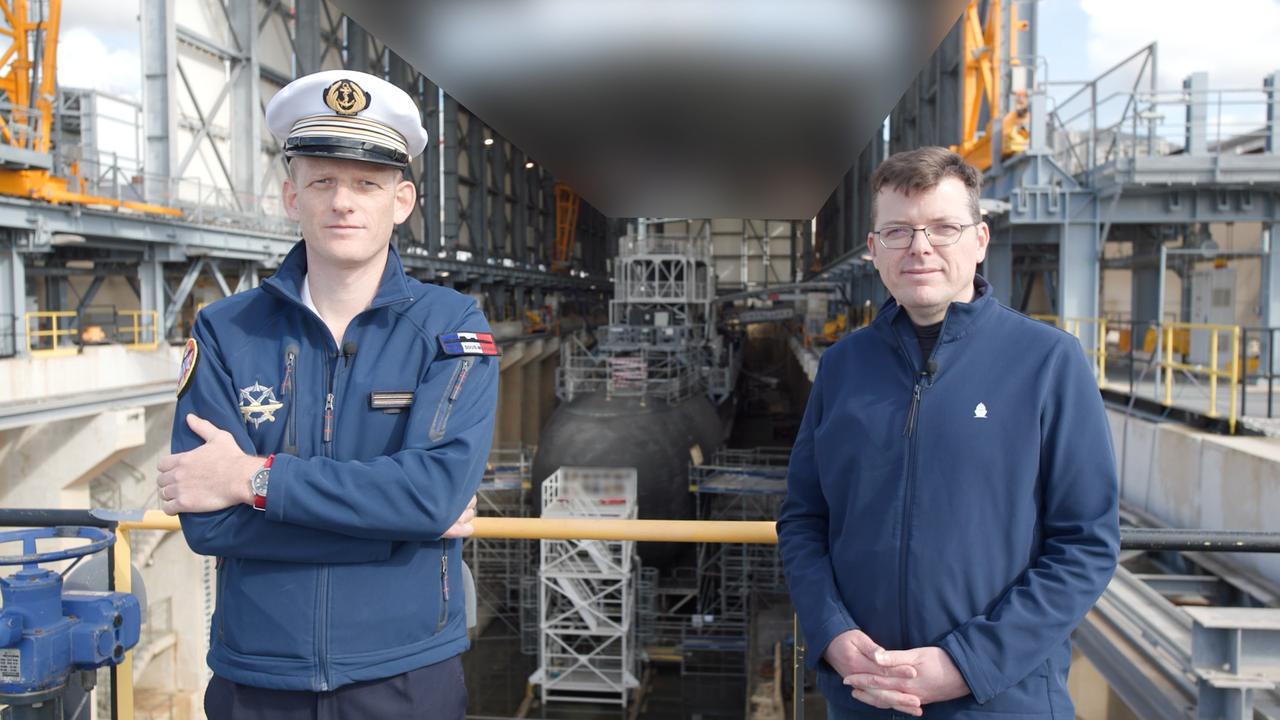 记者探访法国新一代核动力攻击核潜艇“苏弗伦”号拍摄画面。