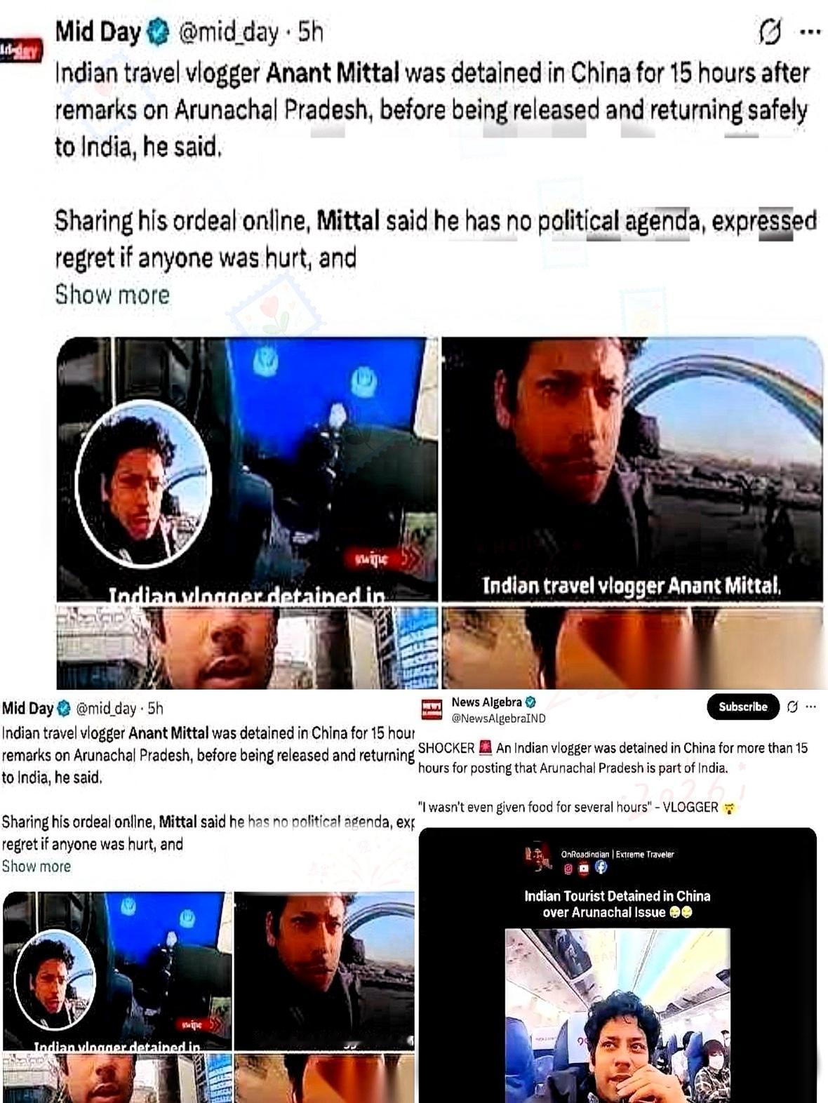 一个印度博主，人刚落地广州机场，护照递过去，机器一扫。两名工作人员一左一右，直