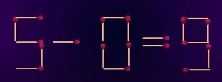 眼前这道由火柴棒组成的算式“17+9=9”显然并不成立。现在，属于你