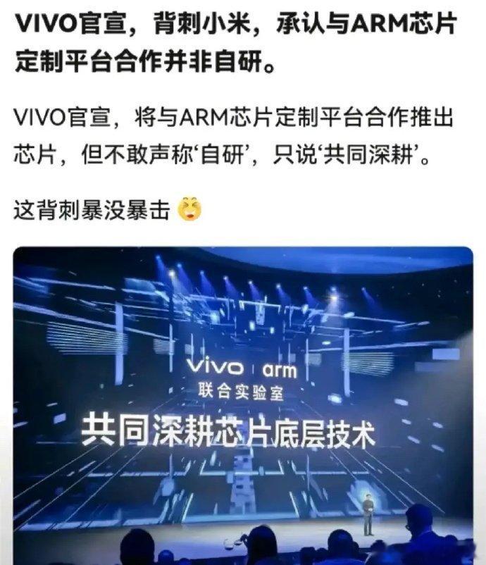 不要再拿华为碰瓷，ARM官网说了，这是首款定制芯片。并且VIVO官宣，将与ARM