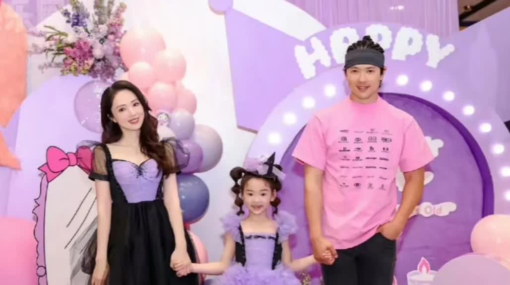 董璇和高云翔离婚后，两人每年还是会一起帮女儿办生日会，原来的一家三口还会一起合影