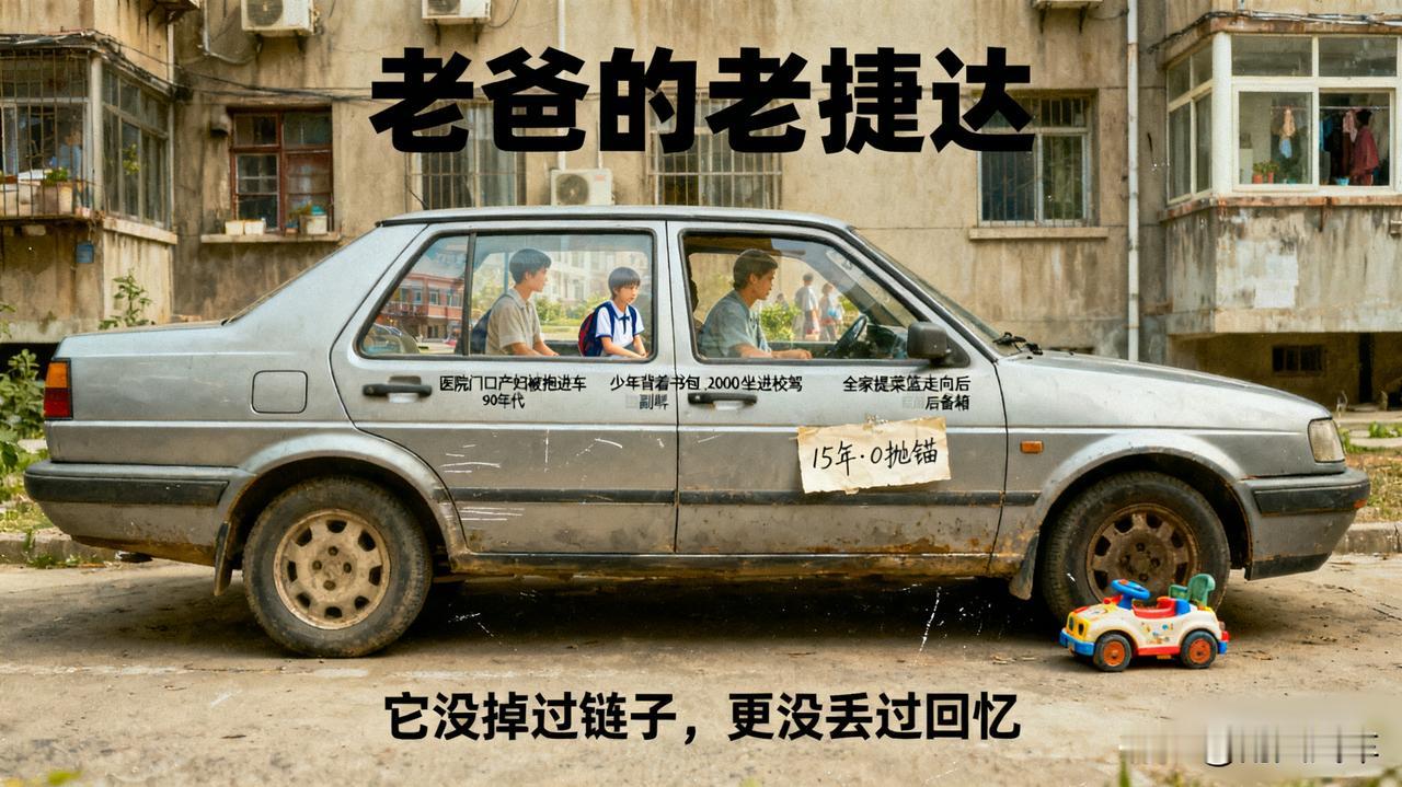 老爸的老捷达我爸那台老捷达，十几年了，破旧不堪，就是不肯换。以前不理解，直到