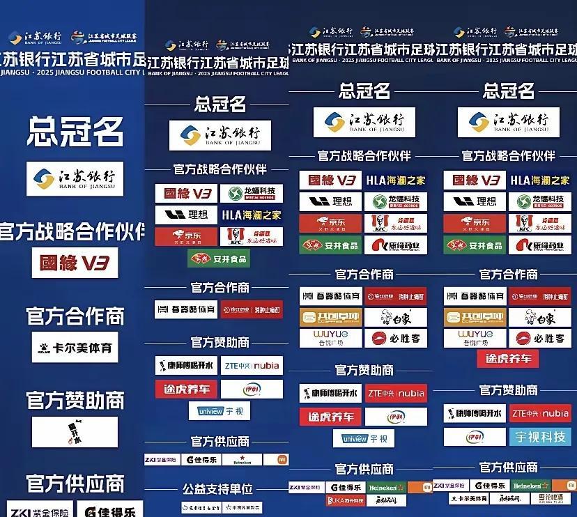 苏超的赞助商应该还会增加吧！从最初的6家到现在的26家，苏超的爆火让各大品牌纷纷
