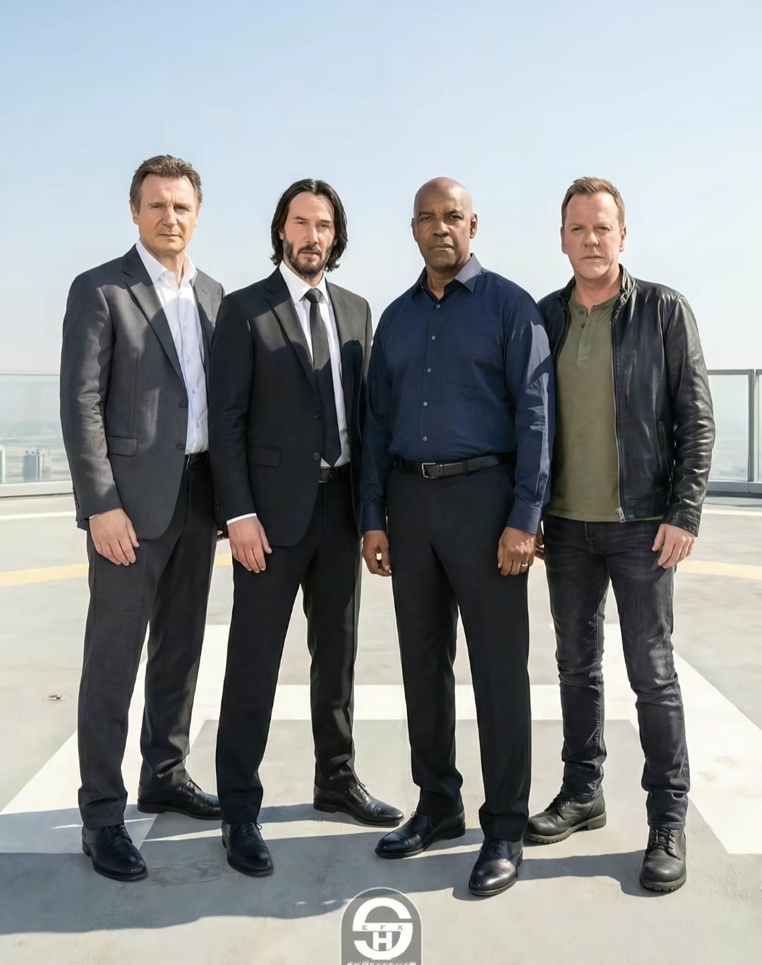 把好莱坞荧幕硬汉排排坐，第一组是老年组，看起来平平无奇的第三组赢麻了——论武器