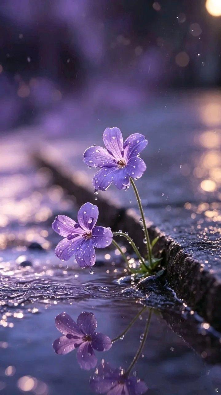 温柔烂漫紫色治愈系壁纸...💜