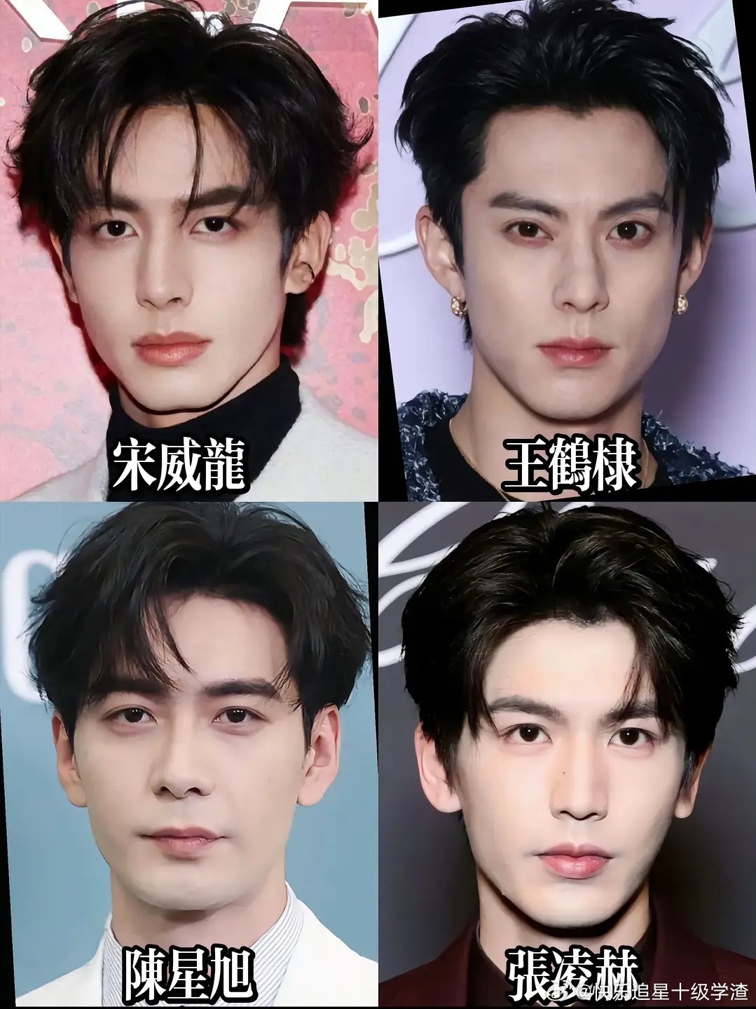 抖评的95四帅：宋威龙王鹤棣陈星旭张凌赫