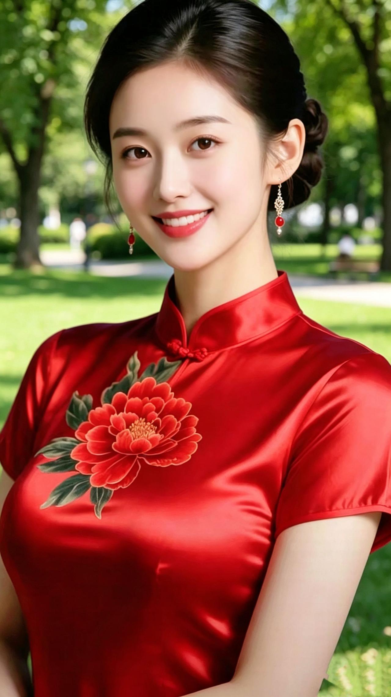 夏园青绿抚人心初夏的园林浸着满目的清润绿意，阳光穿过枝叶筛下碎金光影，青草铺着
