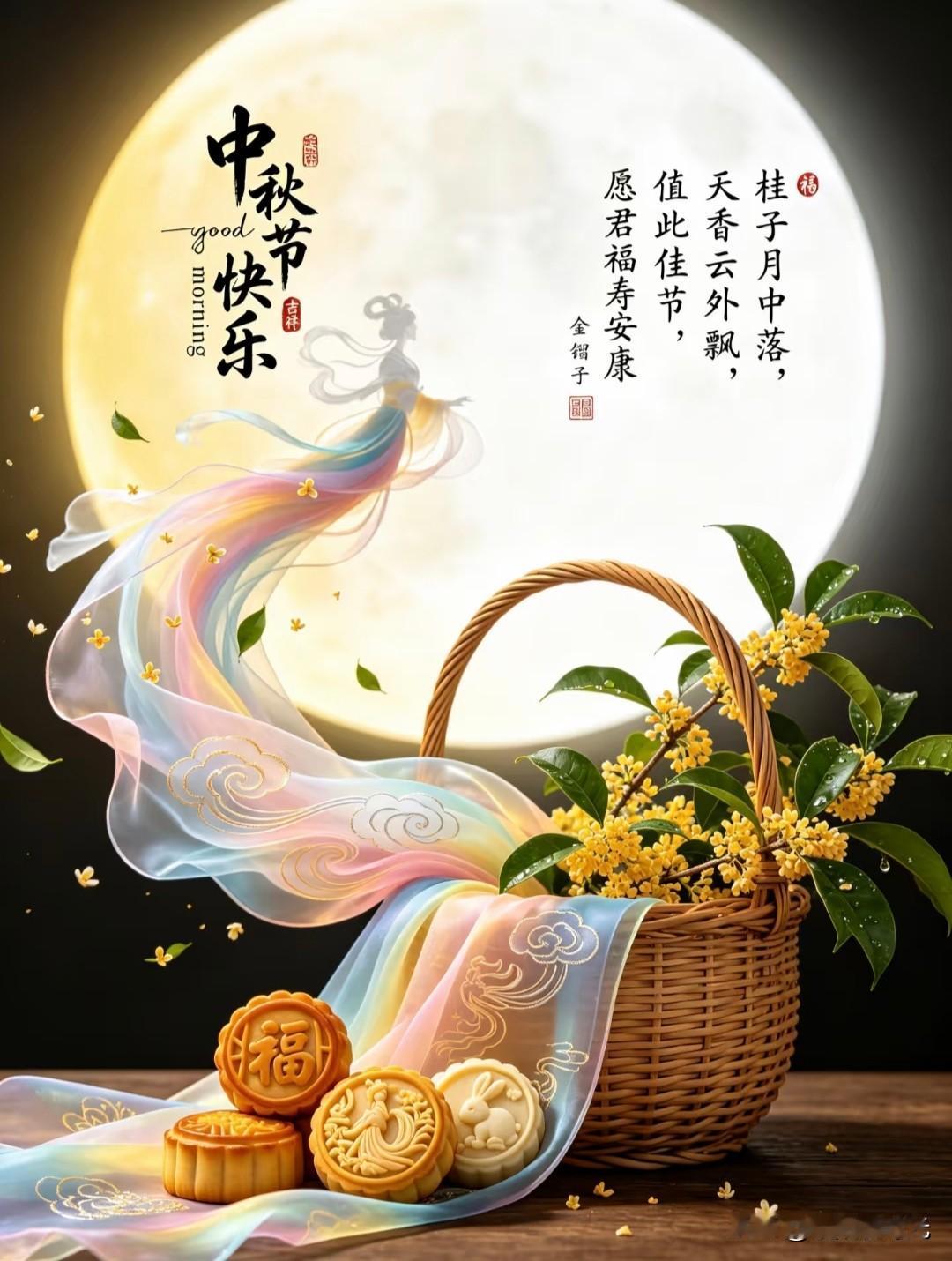 月满中秋，岁岁皆团圆清舒.金镏子中秋佳节快乐