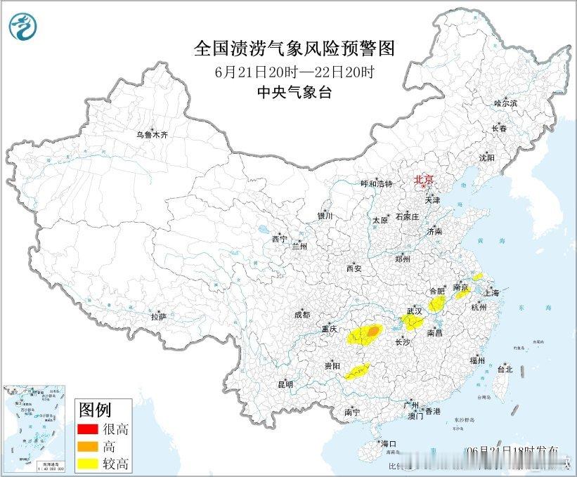 【强降雨】未来强降雨重点还是在长江流域，22-26日主雨带总体呈现南落趋势，今晚
