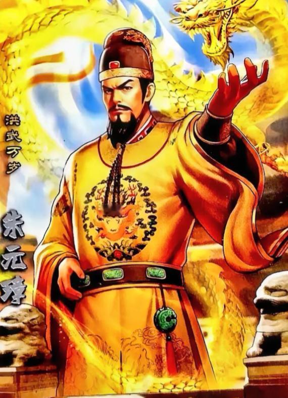 朱元璋有个发小王二飞，得知朱元璋当了皇帝，就去讨赏，朱元璋念旧情，说道："扁担摆
