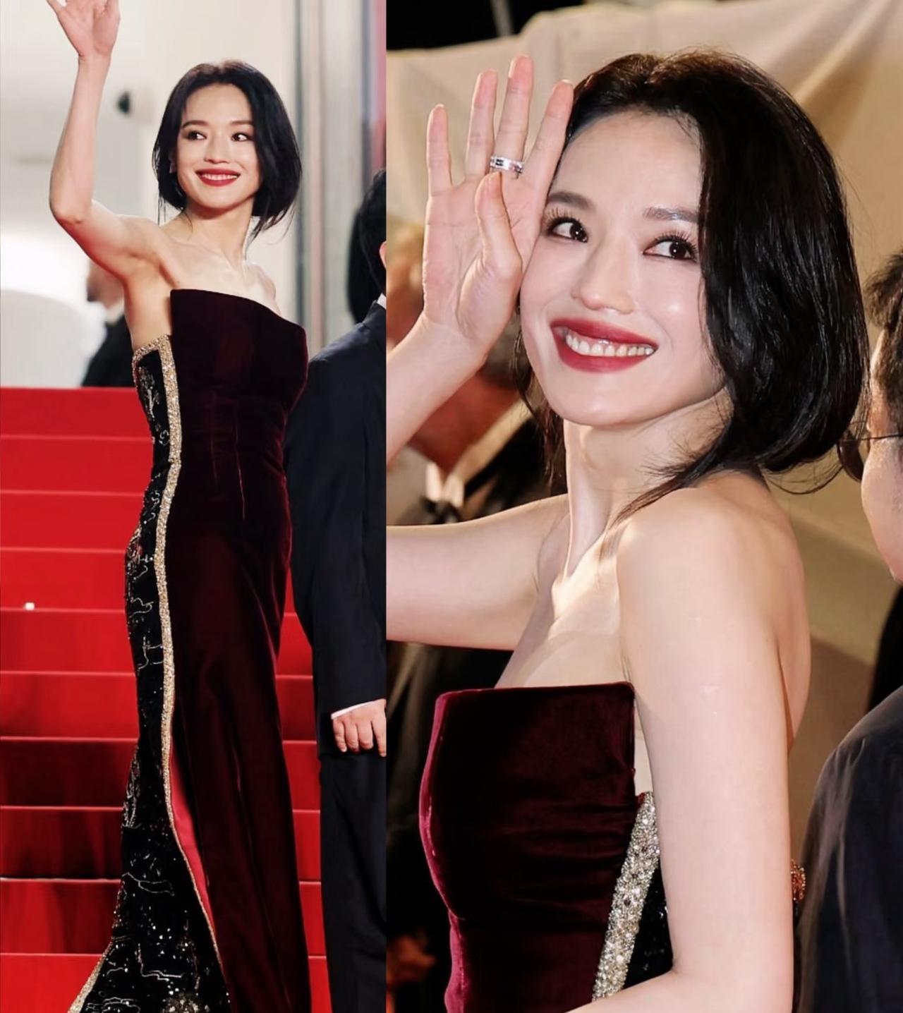 舒淇戛纳红毯杀疯了！东方美学杀进欧洲顶流场，镜头怼脸美到窒息救命！舒淇这次在戛