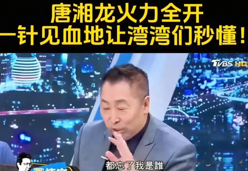 岛内的评论员，最喜欢唐湘龙和帅化民，听他们的评论很过瘾。唐湘龙说话有理有据