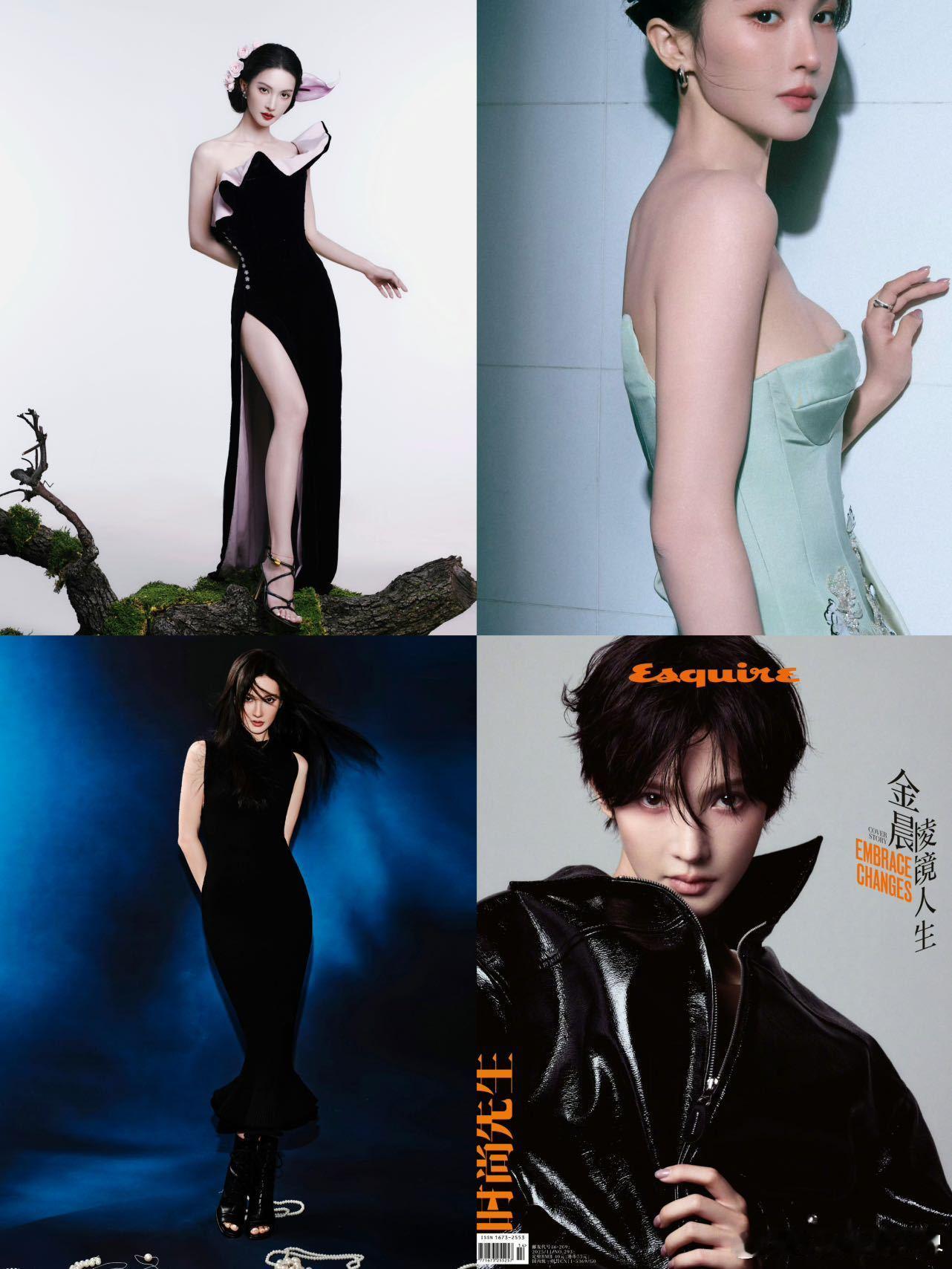 看金晨的杂志照，简直就是在看一部大片。她每个造型都能瞬间让你想说“她才是那个最美