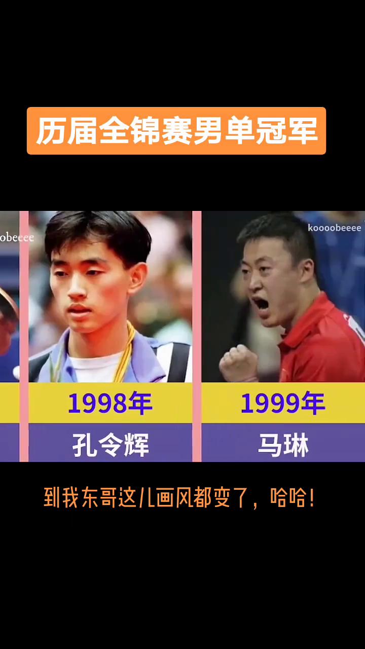 历届全锦赛男单冠军。全国乒乓球锦标赛冠军。·1990年：张雷。·1994年