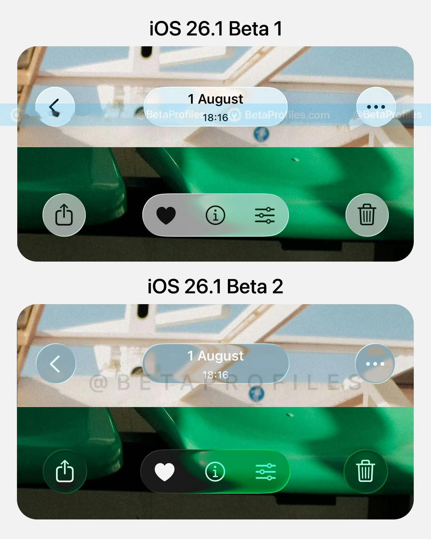 iOS26.1beta2终于改回来了液态玻璃……太不容易了[笑着哭][笑着哭]