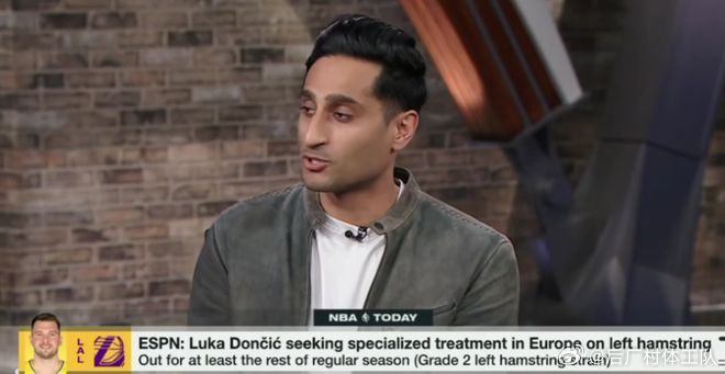 东契奇在西班牙接受注射治疗名记Shams做客节目，谈到了东契奇治疗腿筋的更多