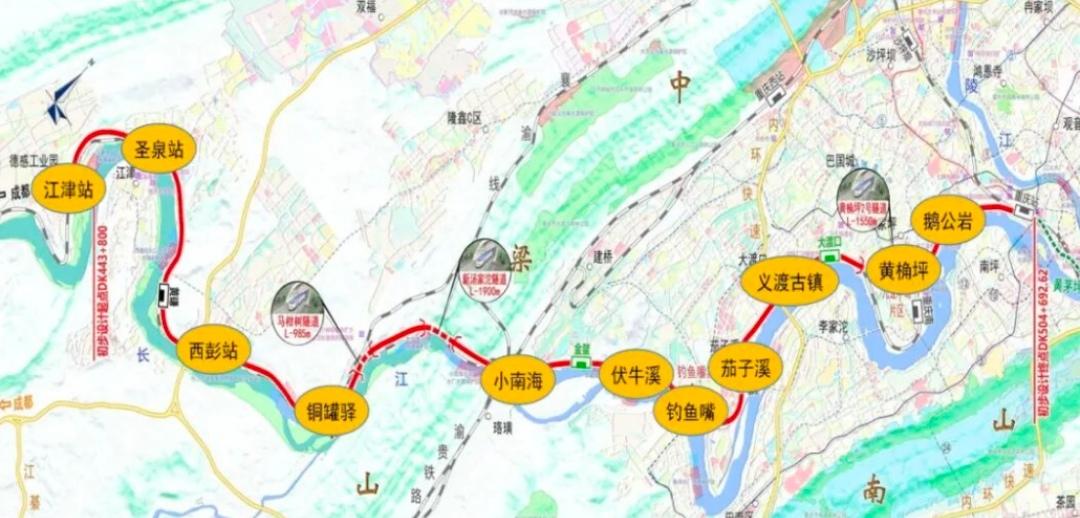 成渝铁路，74年后终于“双线齐飞”！6月30日，江津至铜罐驿段双线通车，单线变