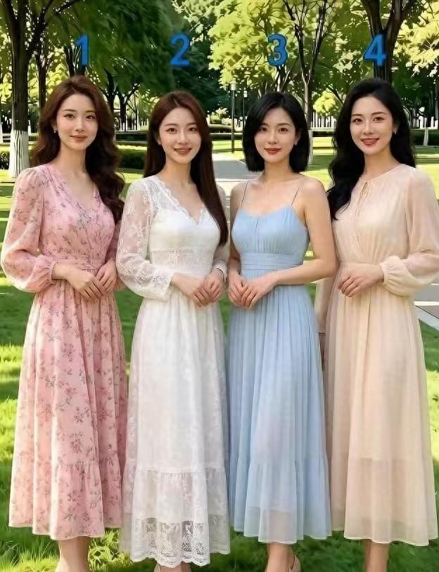 当你若遇到这“四个一致”的美女，会将目光瞄准谁？1，身高胖瘦均匀一致，2，漂