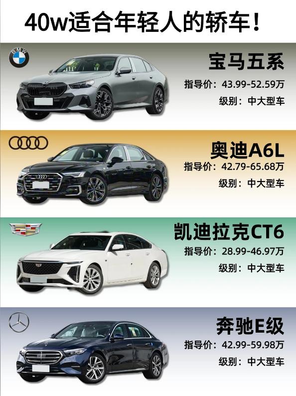 40万预算｜年轻人第一台豪华轿车怎么选？宝子们！手握40万预算，想入手第一台豪