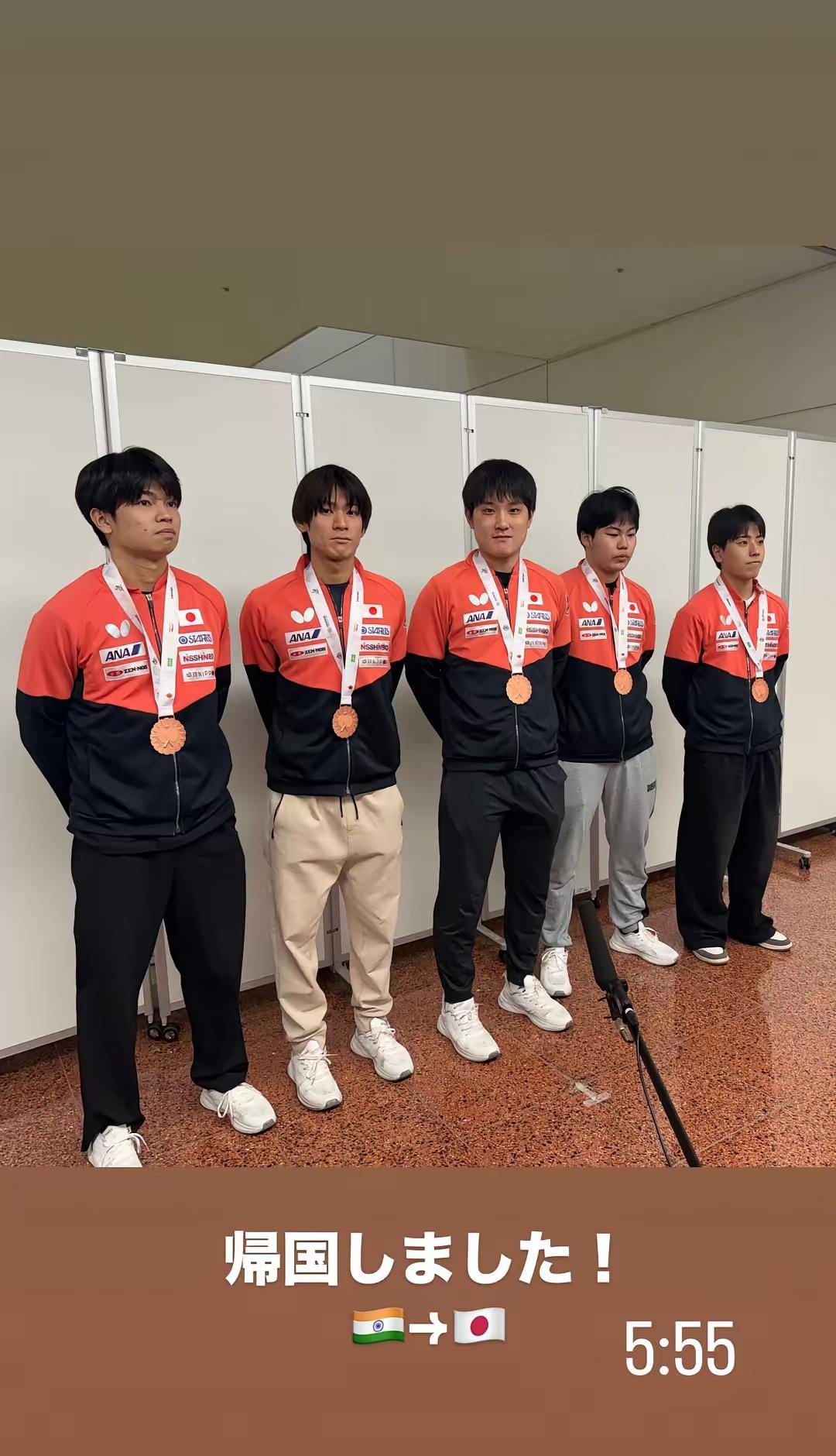 亚锦赛团体赛日本男队获得一枚铜牌，日媒却吹上天，五场比赛全部打满局数，日本乒乓球
