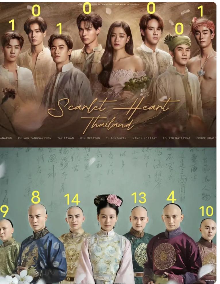 大家刷到泰版步步惊心这张图吗？笑得我好难受！中版步步惊心:从数个阿哥里找出你的