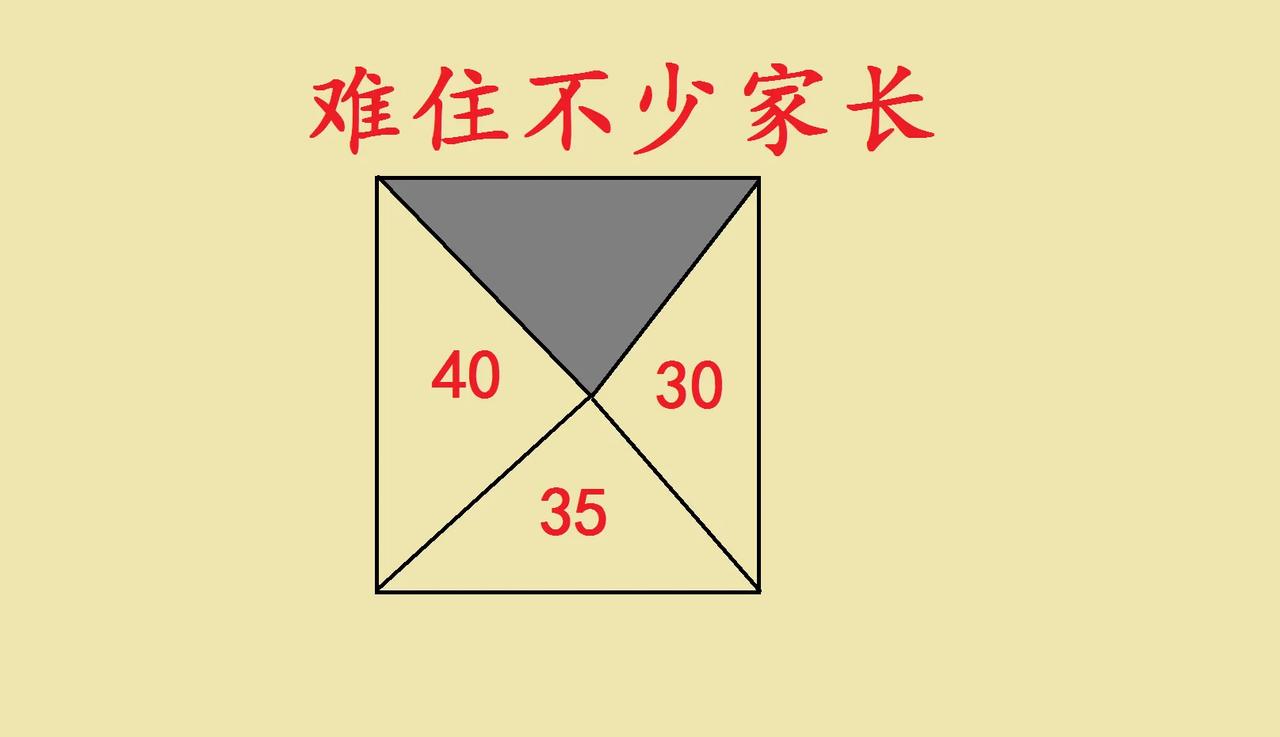 被小学几何题难住？这思路绝了！家人们！被一道小学几何题狠狠拿捏，这题据说难