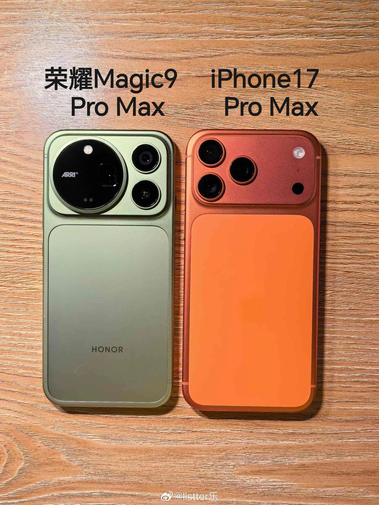 跟iPhone17放一起对比，才知道这次荣耀Magic9有多高级同样是分体式