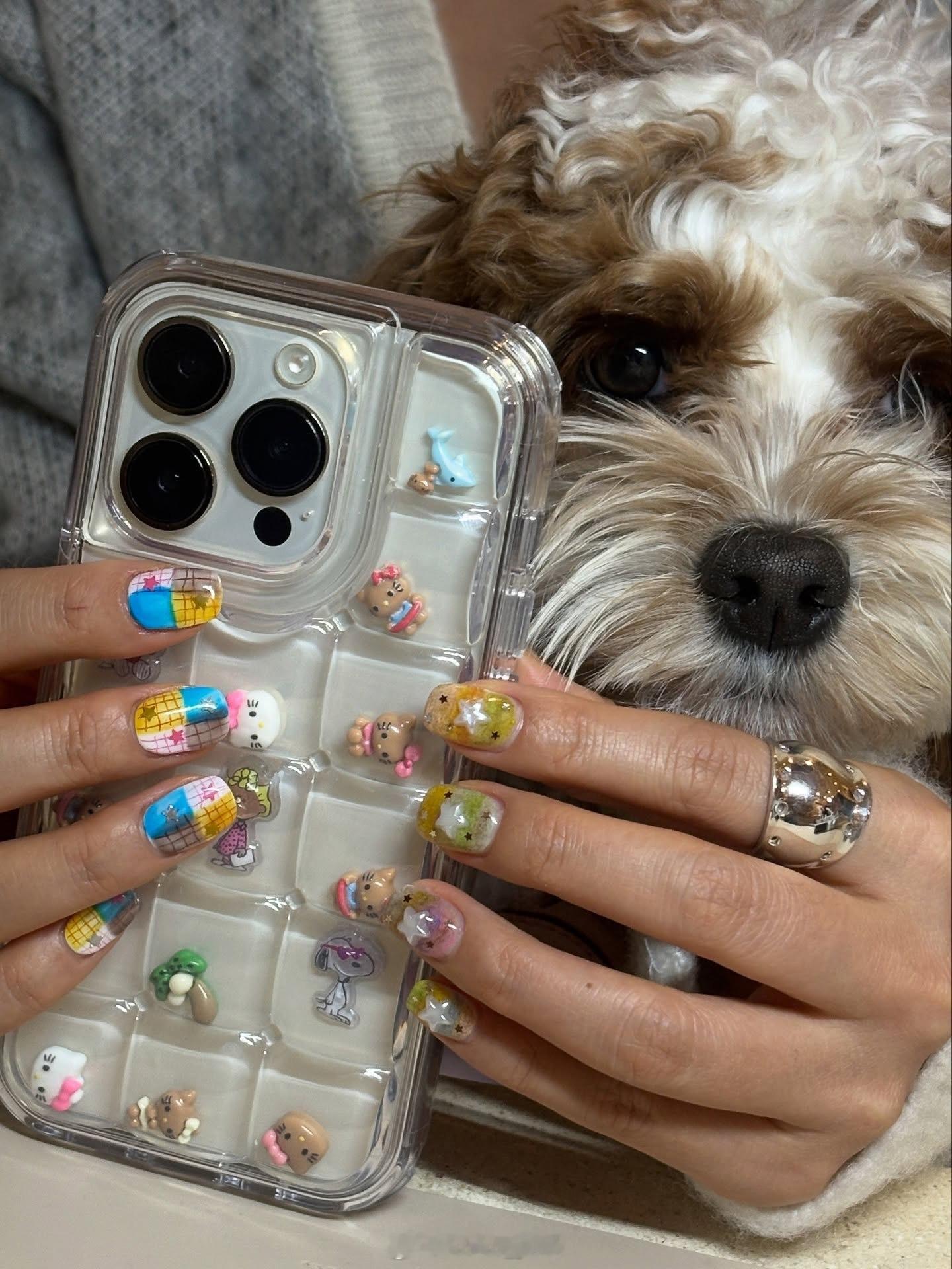 穿搭博主熙珠近期日常ootd和新美甲