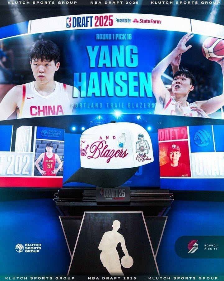 开拓者记者DannyMarang报道：我们已经关注杨瀚森两年了，他太特别了！他