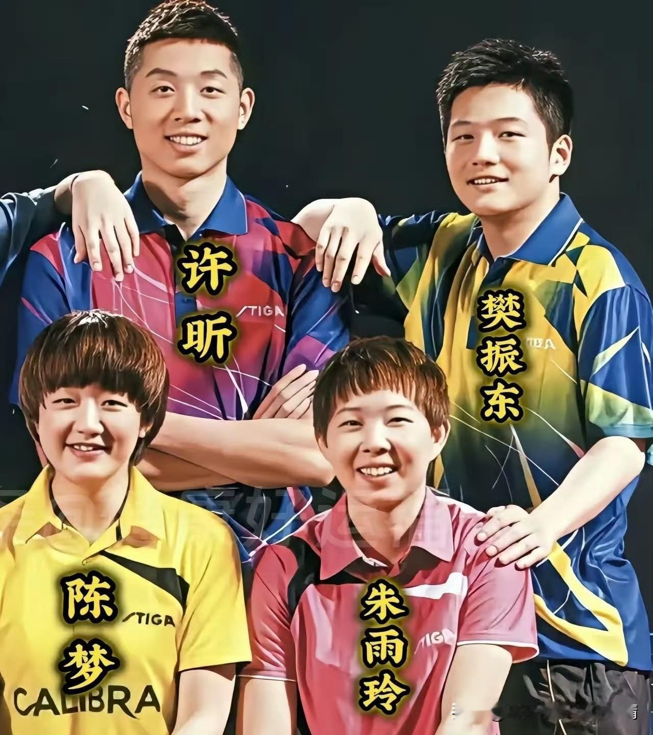 国乒众将旧合影引回忆杀，高手同框尽显王者气场一张樊振东、许昕、闫安、陈梦、