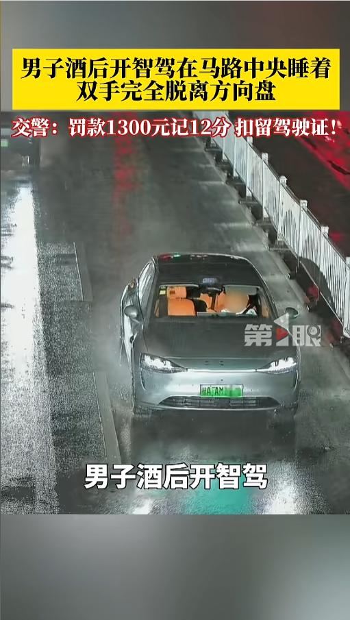 “智驾也不行！”4月29日，广西柳州，有群众报警称，一辆新能源车长时间停在路中间