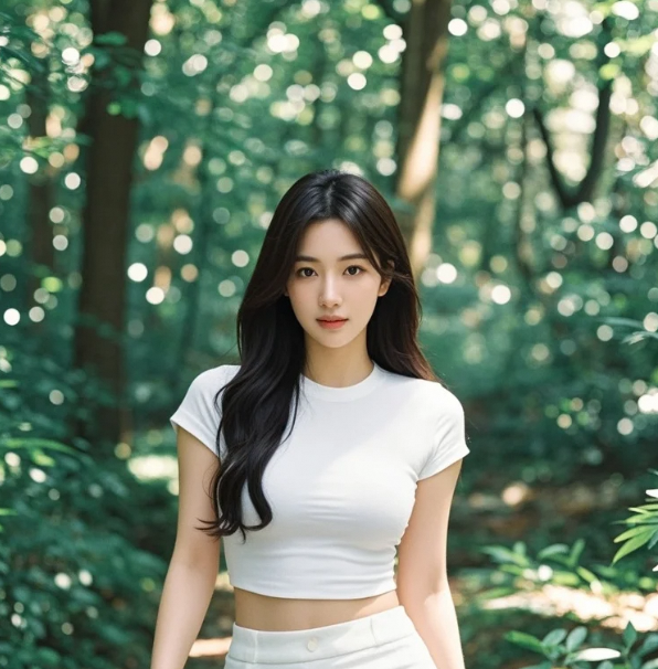 风摇野花漫天舞，手捧星辰的森林幻梦少女