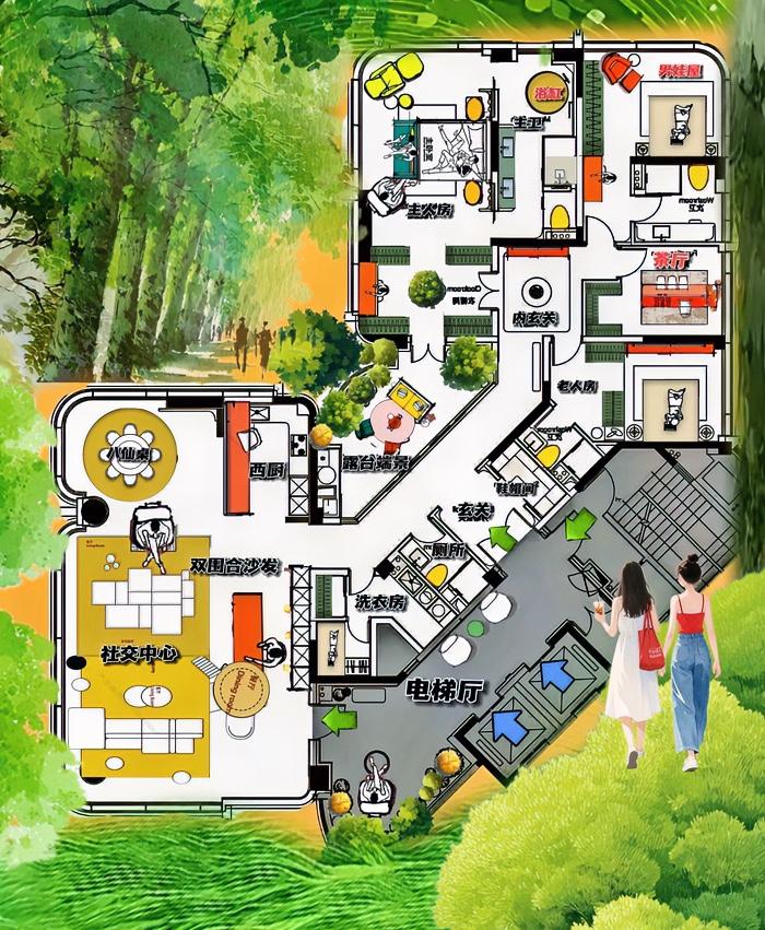 318㎡美，平面是稀缺品，底色是日用消费品，为啥，它绝对不是以貌取人的房子！