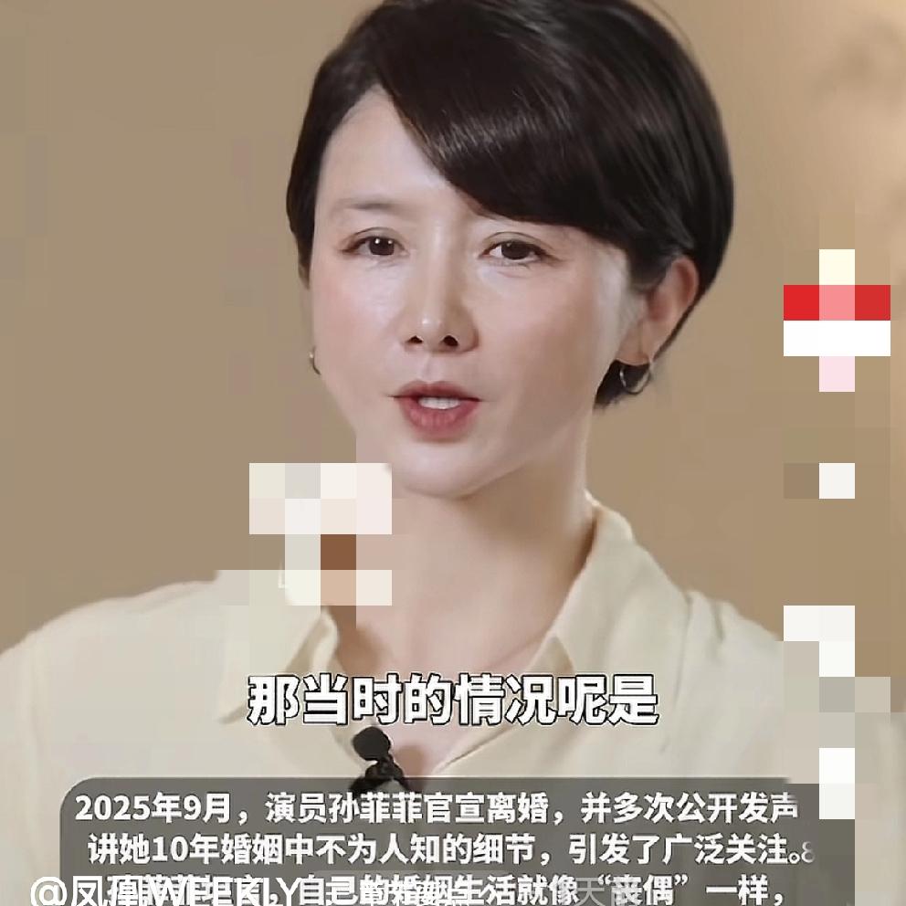 突然好奇，孙菲菲口中的奇葩前夫如果接受采访，会说些什么?看了孙菲菲的采访视