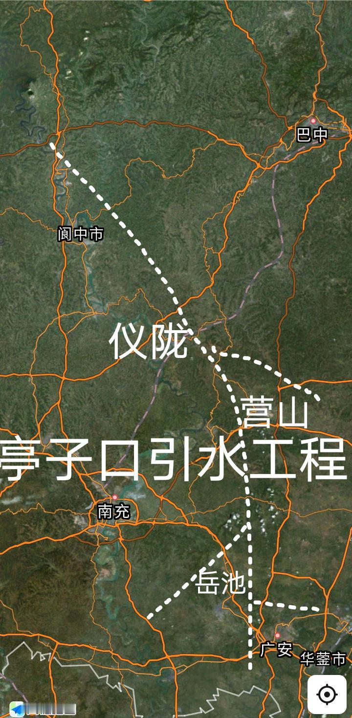 建设中，四川广元苍溪亭子口水库全长约115公里的引水工程正在全速建设中，沿途主要