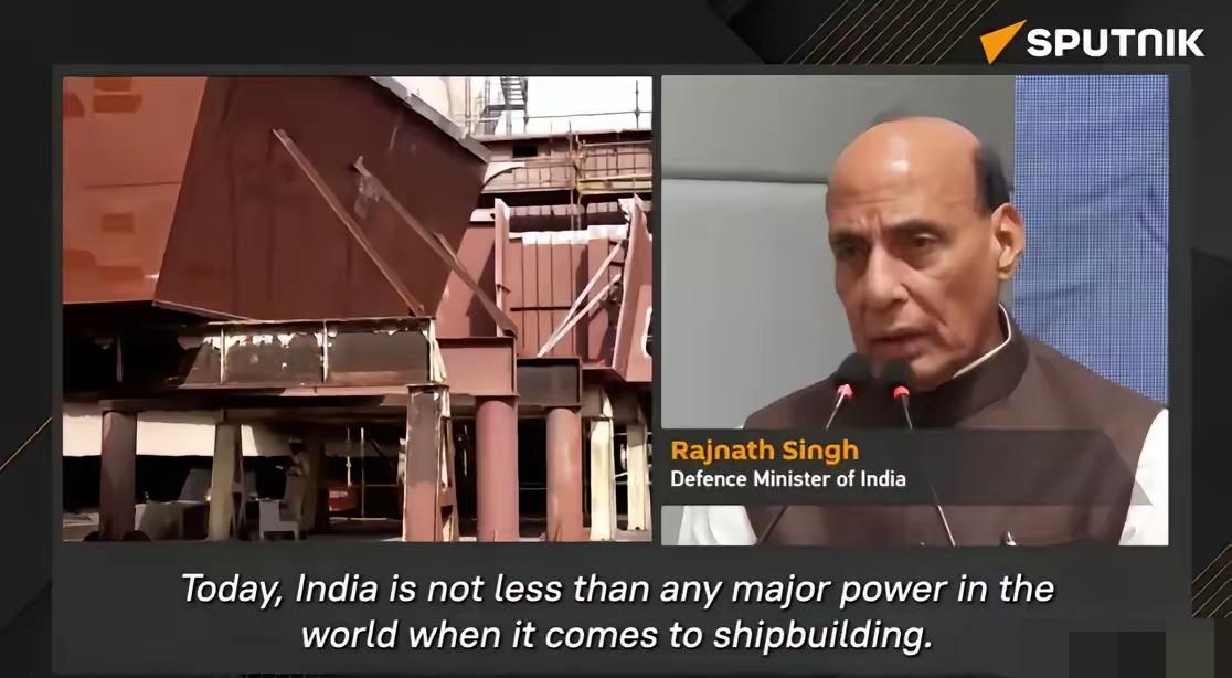 印度国防部长辛格在周五的演讲中再次“确认”，2047年前印度将会打造世界最强海军