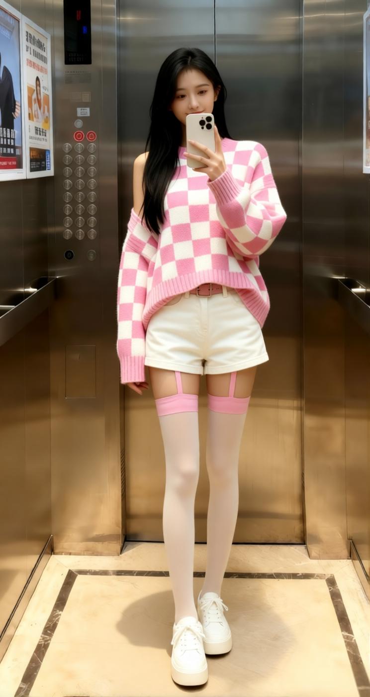 生活总会难过，但是快乐不能丢🦆穿搭黑丝袜子美女街拍