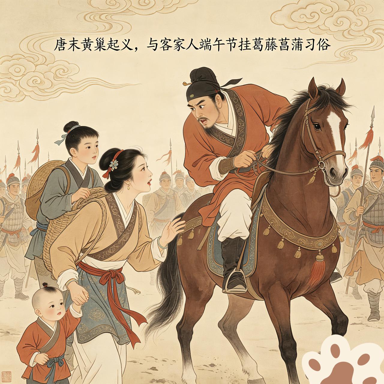 唐朝末年，“黄巢起义”的战乱席卷了整个中原地区。唐朝时的这些中原移民(客家先民)