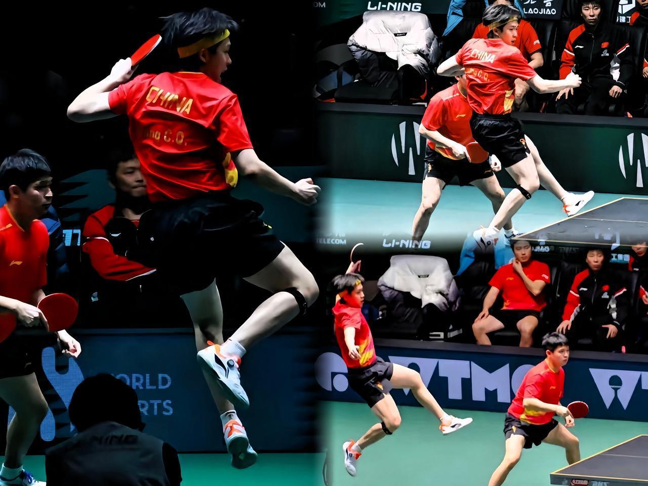 小石头估计都愣住了：哥！我的天，你这跟飞起来有啥区别？！头哥昨天这场男双